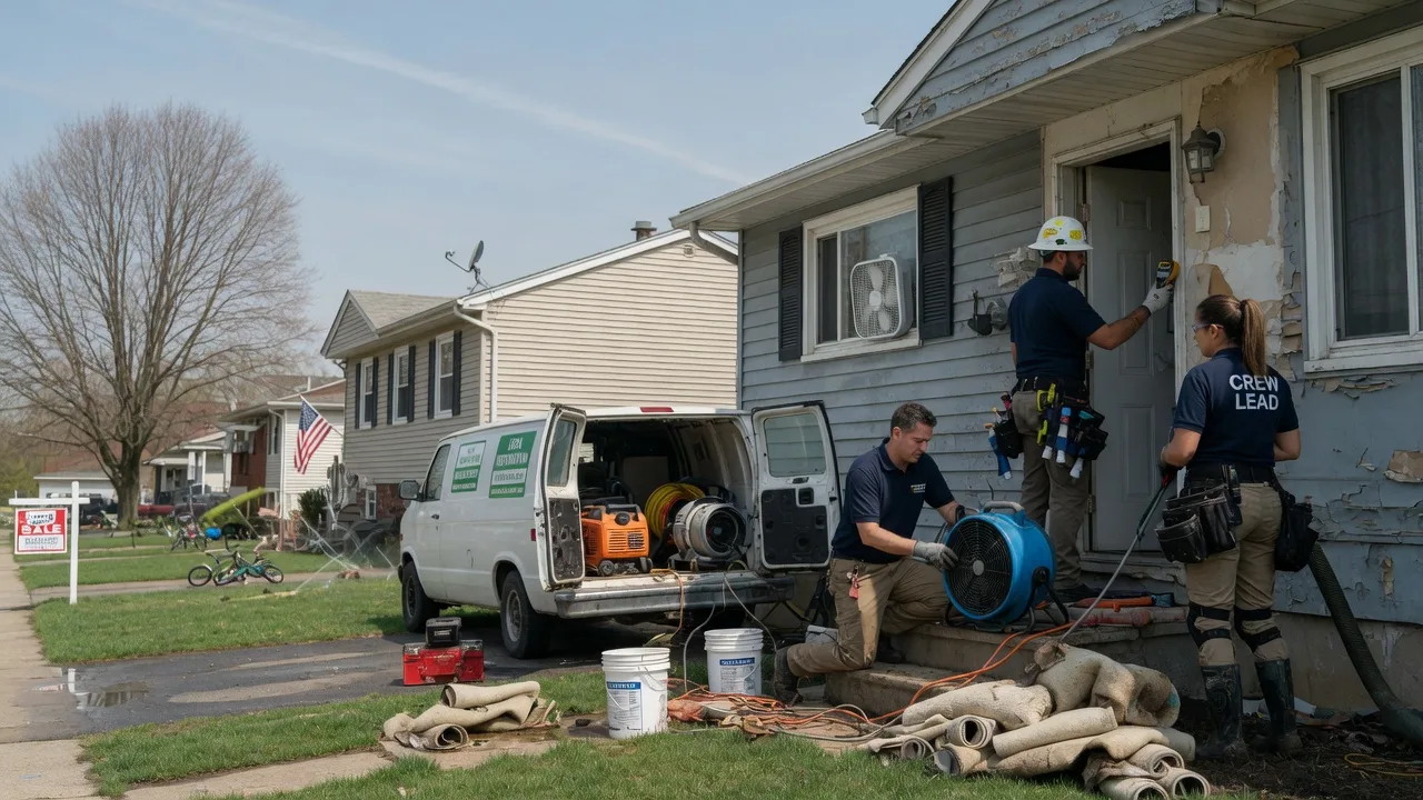 Flood Cleanup in Trumbauersville, PA near me